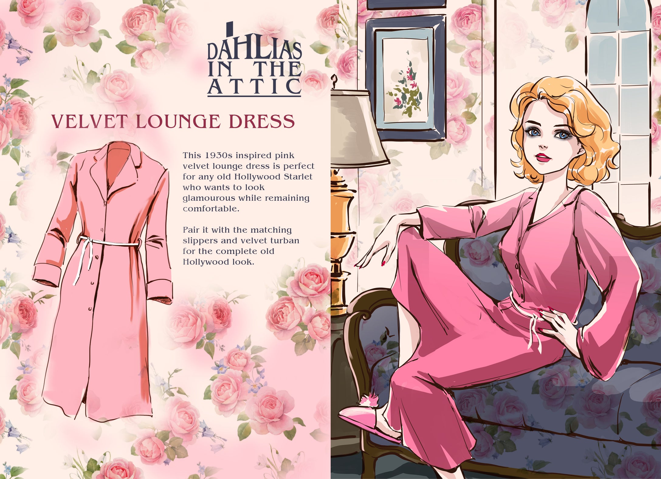 Jean Velvet Lounge Dress