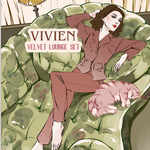 Vivian Velvet Lounge Set
