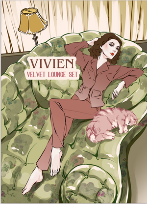 Vivian Velvet Lounge Set