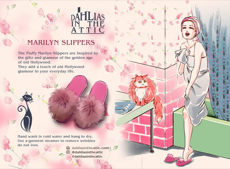Marilyn monroe 2025 house slippers
